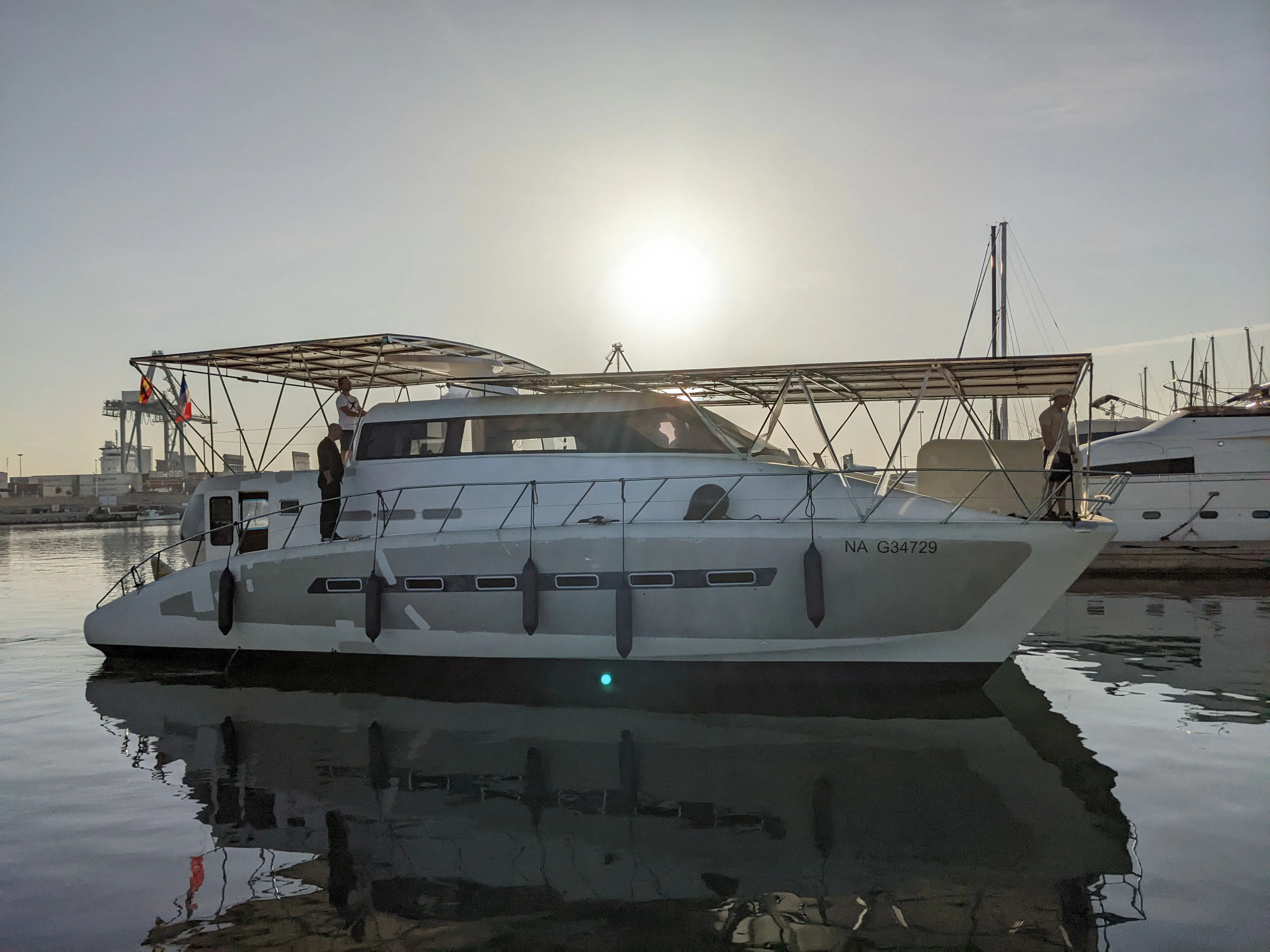 manoeuvre vers le ponton alter-text